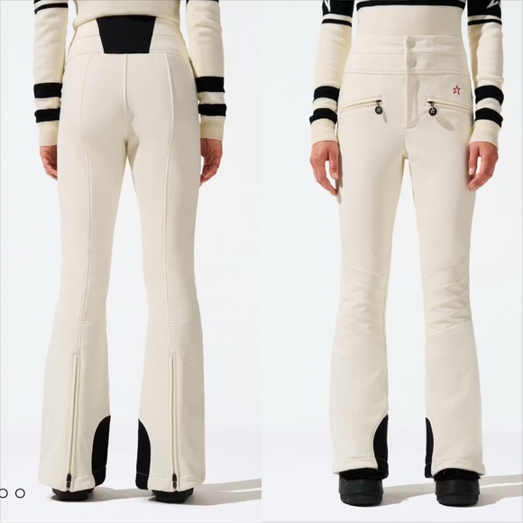 Perfect Moment Aurora Cream Flare Ski Pants RED STAR MODEL - Picture 2 of 14